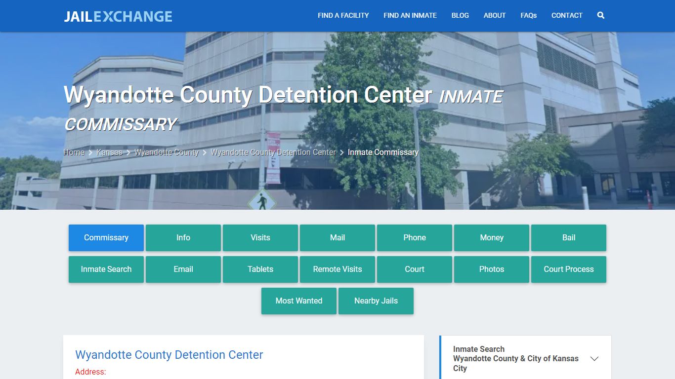Wyandotte County Detention Center Inmate Commissary - Jail Exchange